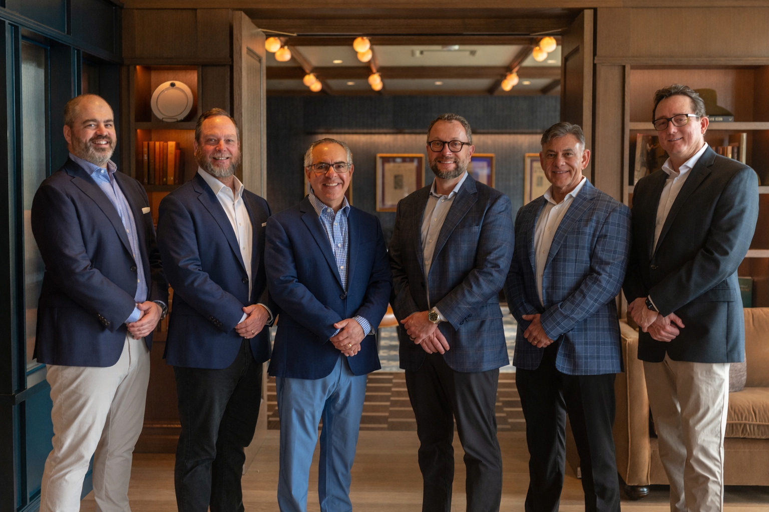 The 6 founders of Kintra posing for a photo